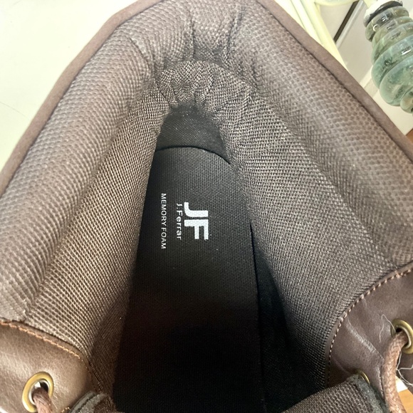 JF J. Ferrar Riverside Brown Comfort Moto Combat Ankle Lace-Up Boot Men's sz 13M - Picture 7 of 13